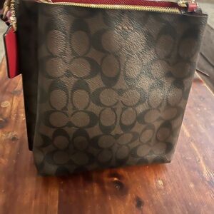 Coach Brown Monogram Shoulder Bag